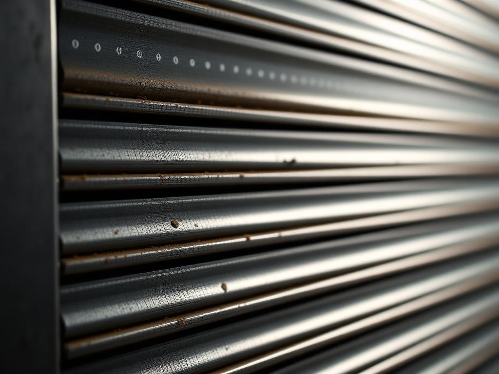 Galvanized Slats Close-up